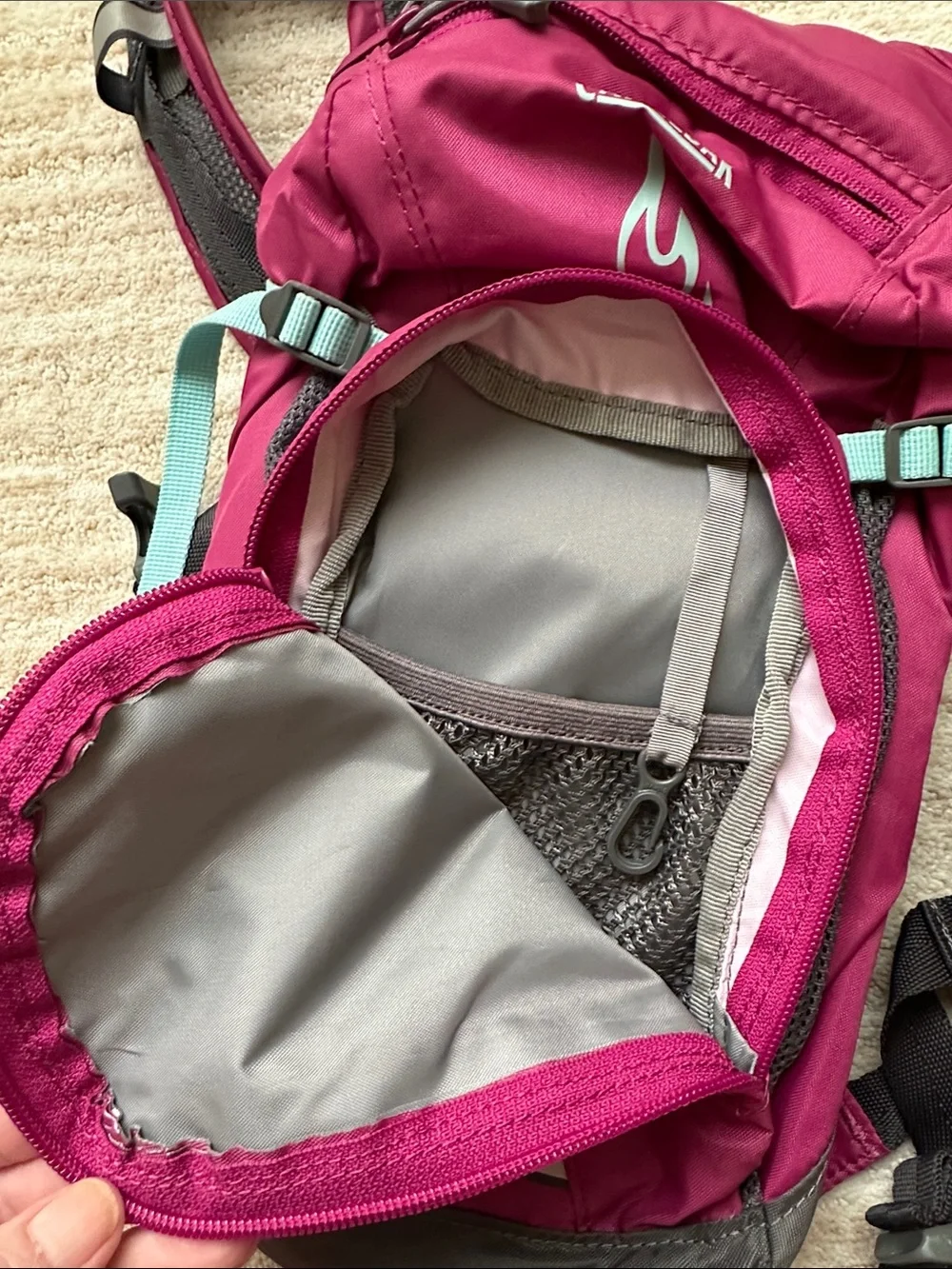CamelBak Mini M.U.L.E. Kids Hydration Backpack, 50 oz, Purple No Bladder Include